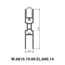 [Sliding] Profil Sticla Inferior (10mm)