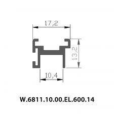 [Sliding] Profil Sticla Superior (10mm)